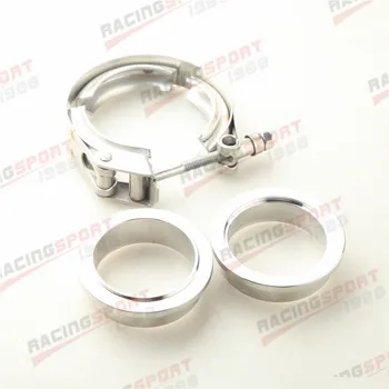 

New 1.5" ID Stainless Steel Male/Female Flanges & Quick Release V-Band Clamp Kit