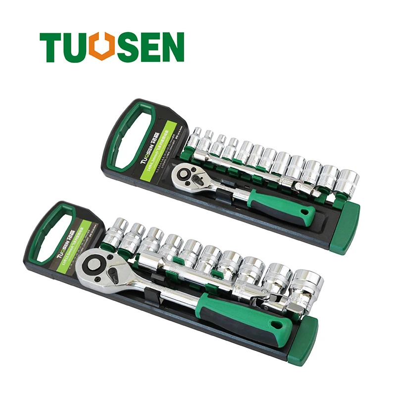 

13/15PC Auto Socket wrench set 1/4 1/2 ratchet tool torque spanner ratchets wheel spanners set of tools set of wrenches car repa