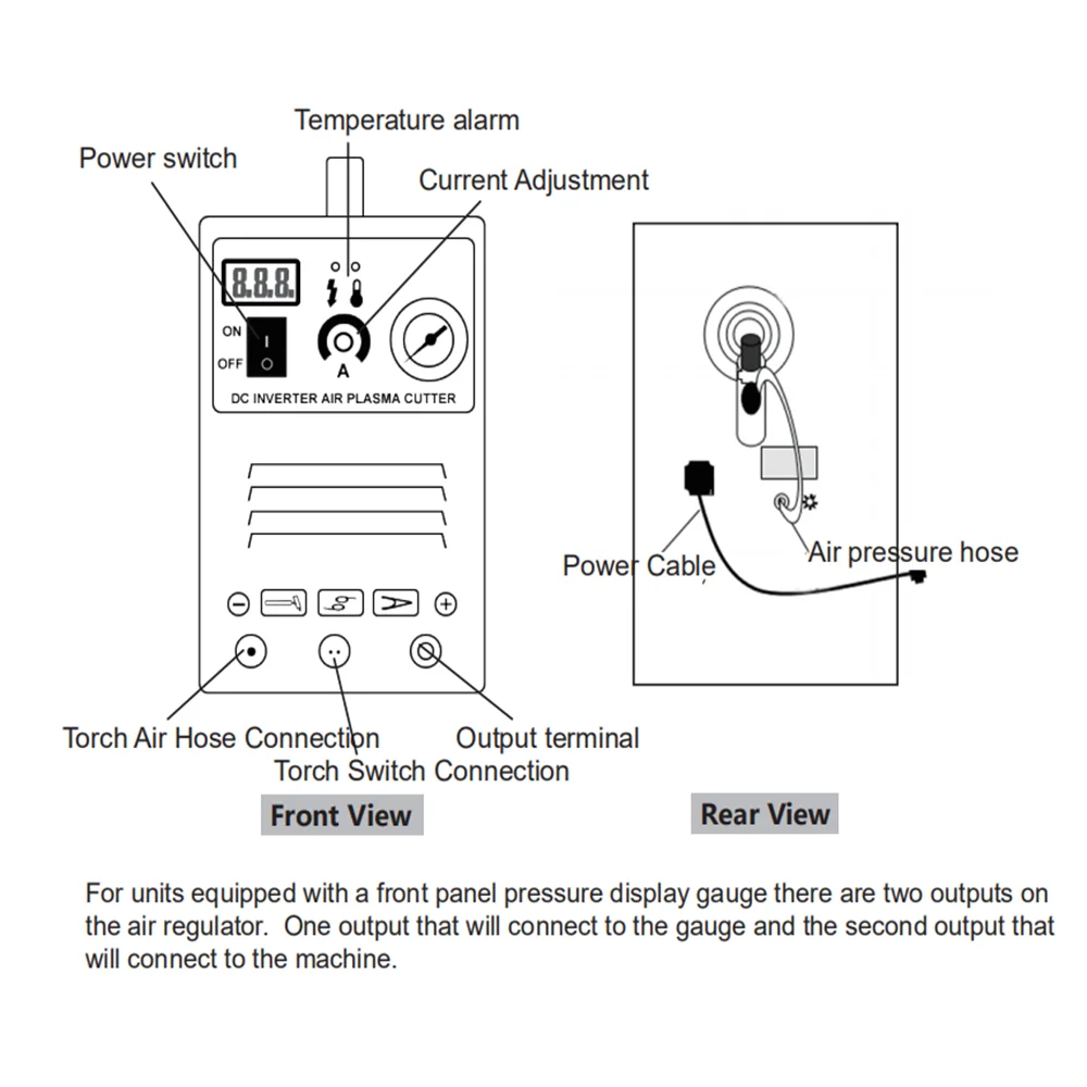 Cortador de Plasma de alta frecuencia 10-50A, 110/220v Kit de consumibles de corte