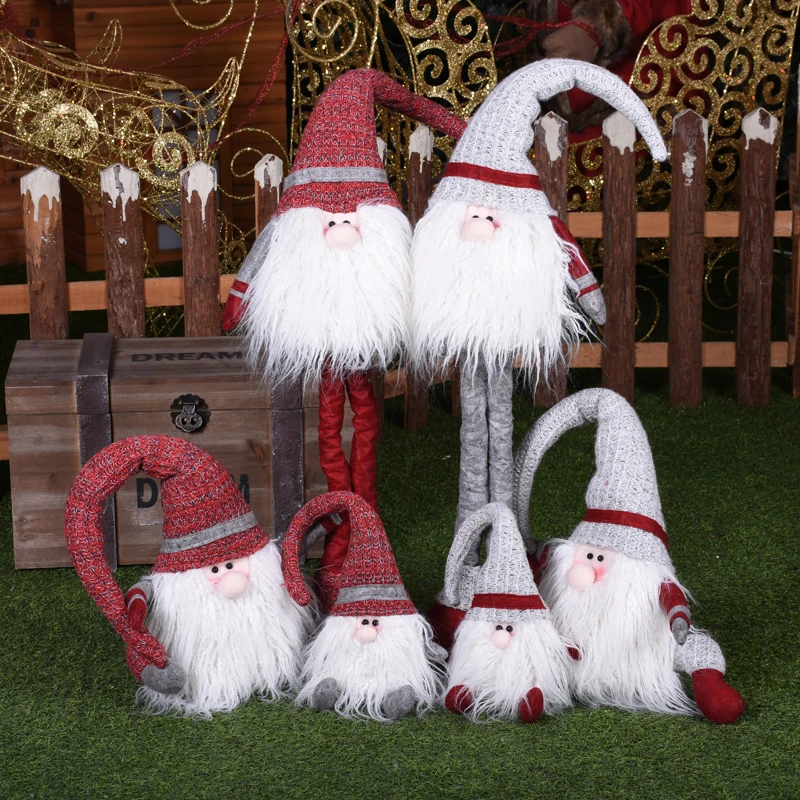 30 см Санта Клаус рождественские куклы Navidad фигурка Сидящая Кукла рождественские украшения для дома Новогодний подарок орнамент с рождественской елкой