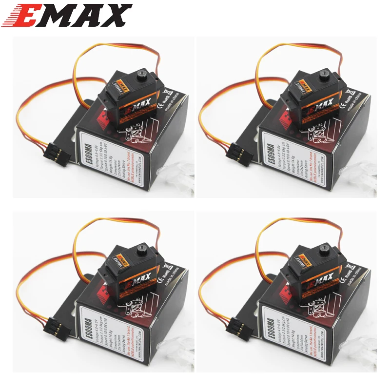 

4pcs/lot 100% Orginal EMAX ES09MA Metal Analog Specific Swash Servos for 450 Helicopter Tail better than Emax es08ma ii