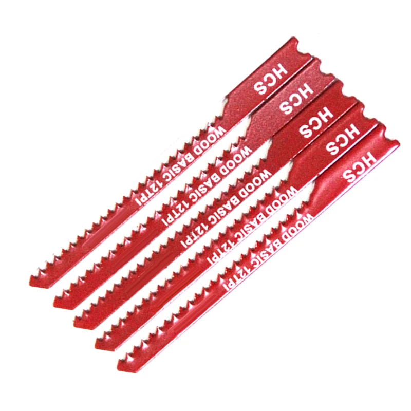 5 Pcs High Carbon Steel U-shank 3 12 TPI Jig Saw Blades For Wood Fast Cutting | Инструменты