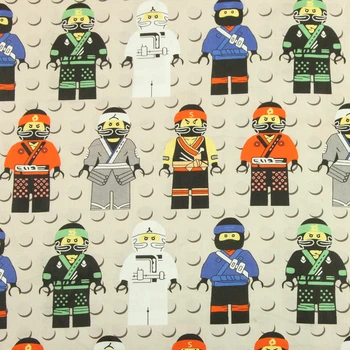 

Cartoon Figures 100% Cotton Fabric for Boy Hometextile Cushion Cover Backpacks DIY 105cm Width BL225