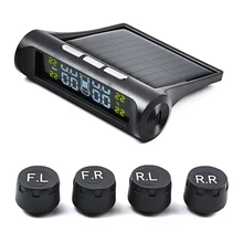 OGE TPMS солнечная система контроля давления в шинах Универсальный беспроводной умный монитор безопасности в шинах ЖК-дисплей с 4 внешними колпачками Sens