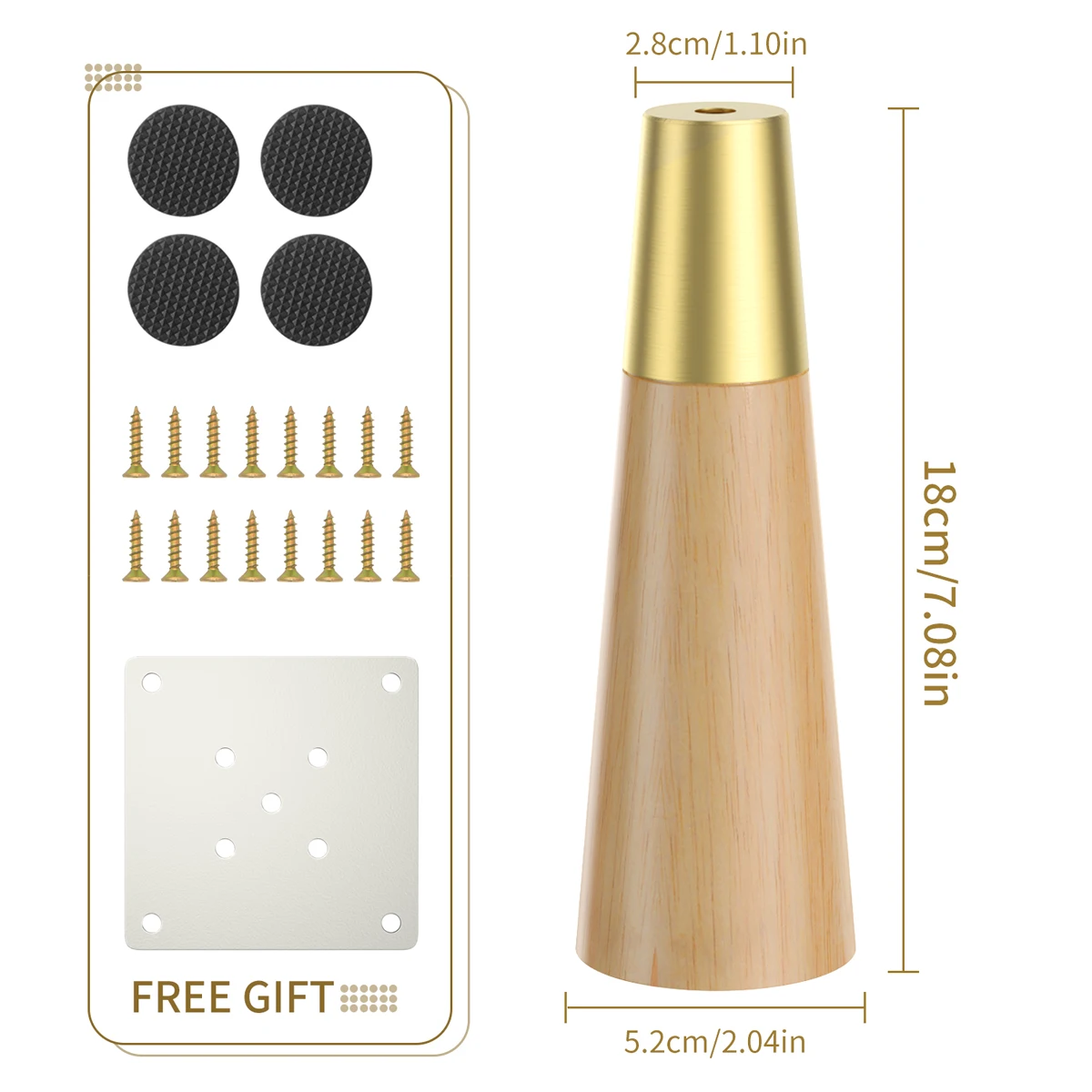 1Pcs 10-20cm Straight feet Solid Wood Furniture Legs,With Pure Copper Protective, For Cupboard Sofa legsTable Fittings Oak Feet 1Pcs 10-20cm Straight feet Solid Wood Furniture Legs,With Pure Copper Protective, For Cupboard Sofa legsTable Fittings Oak Feet