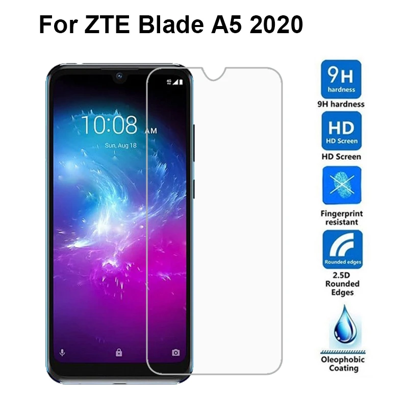 2PCS Screen Protector sFor ZTE Blade A5 2020 Tempered Glass For ZTE Blade A5 2020  Glass ZTE Blade A5 2020 Mobile Phone Film