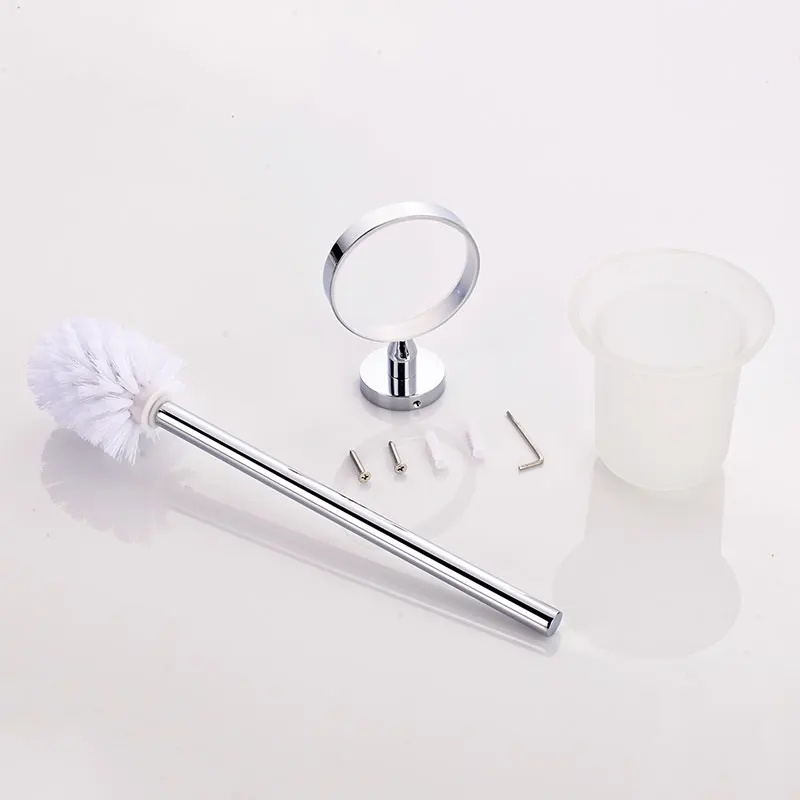 Toilet Bowl Brush Holder for Bathroom Wall Mounted Stainless Steel Rust Resistance Cleaning Tools toilet brush holder