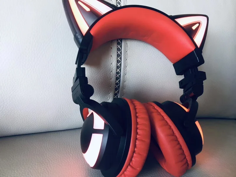 Orignal Full new YOWU Cat ears red 