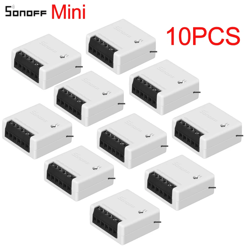 

1/2/3/5/6/8/10PCS Sonoff Mini Two Way Intelligent Wifi DIY Switch Smart Home Automation Remote Control Switches Work with Alexa