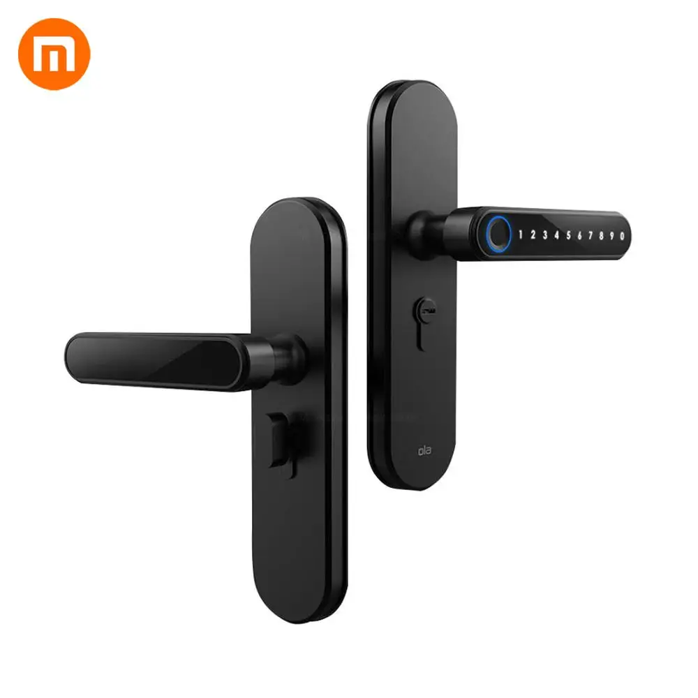  Xiaomi Ola Intelligent Thickness Wooden Door Lock Fingerprint Password Lock Separated Integrated Ty