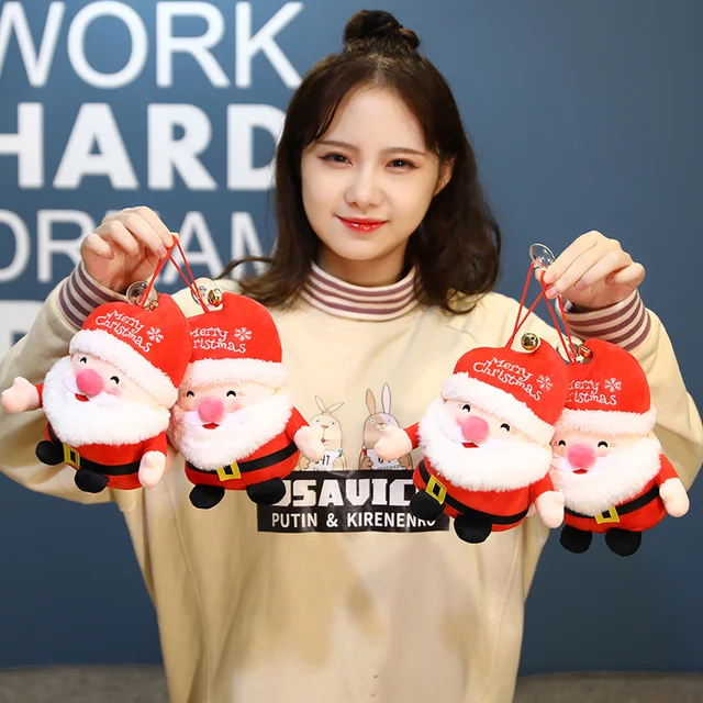 Christmas Dolls Tree Decor New Year Ornament Reindeer Santa Claus Decoration Merry Christma Children Gift Toy 20cm 2