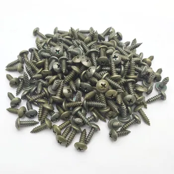 

50pcs Plastic Cover Metal Retainer Self-tapping Screws Bolt M4 M5 for Car Motorcycle Scooter ATV Moped E-bike