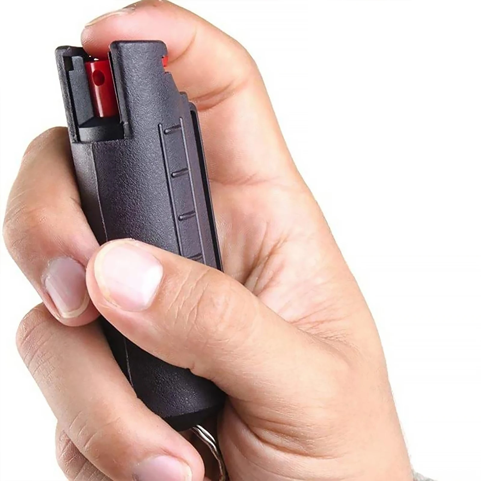 20ml ABS Reusable Pepper Spray Tank Bottle Plastic Case Emergency Empty Box Spray Shell with Key Ring keychain Portable 2