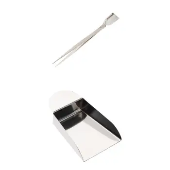 

2Pc Diamond Scoop Shovel Tweezer W/ Handle Jewelry Beads Gemstones Seed Tool