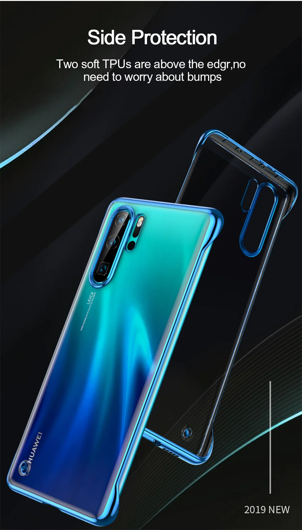 Для huawei P30 P20 Pro mate 20 Pro Honor 20 Pro 9X mate 20 Pro прозрачный Бескаркасный чехол с кольцом против падения Nova 5 5i Твердый Чехол