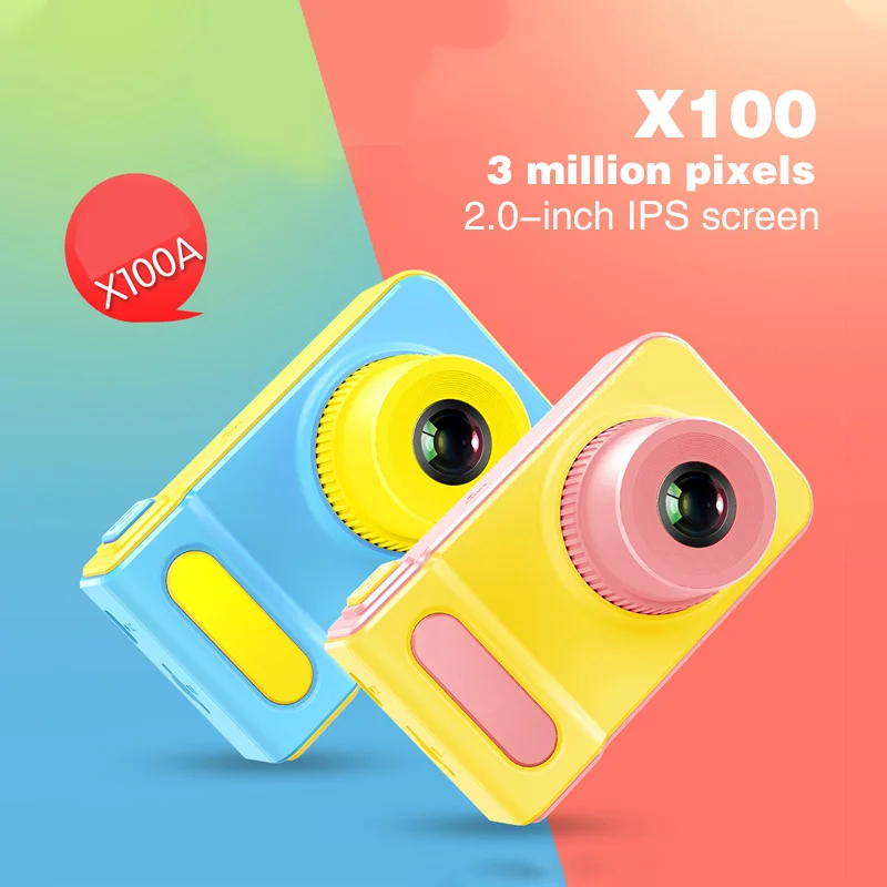 Mini Cute Kids Camera Children Digital Camera Toy 1080p HD Children Toy Eclusive Cartoon  Camera Videotape Game Kids Party Gifts