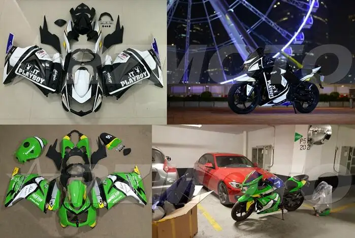 Мотоциклетный обтекатель abs, пригодный для kawasaki Ninja ZX6R 636 2013 корпусные детали пресс-форм ACEKITS Магазин № 0195