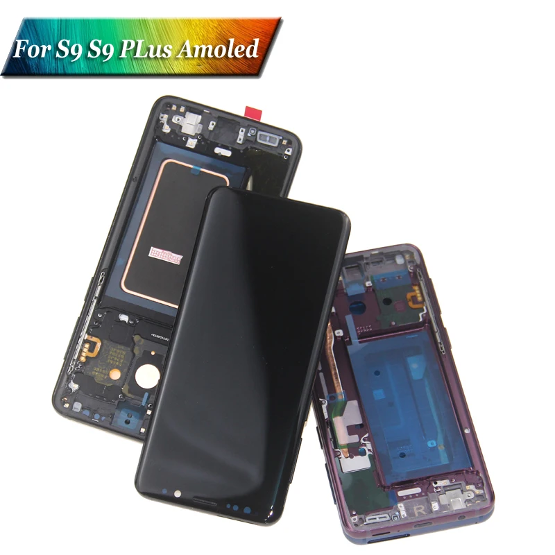2960*1440 супер AMOLED LCD с рамкой для SAMSUNG Galaxy S9 G960 Plus G965 сенсорный экран