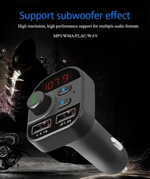 

Bluetooth In-Car Wireless FM Transmitter MP3 Radio Adapter Car Charger Radio Adapter 2 USB Car Accessories