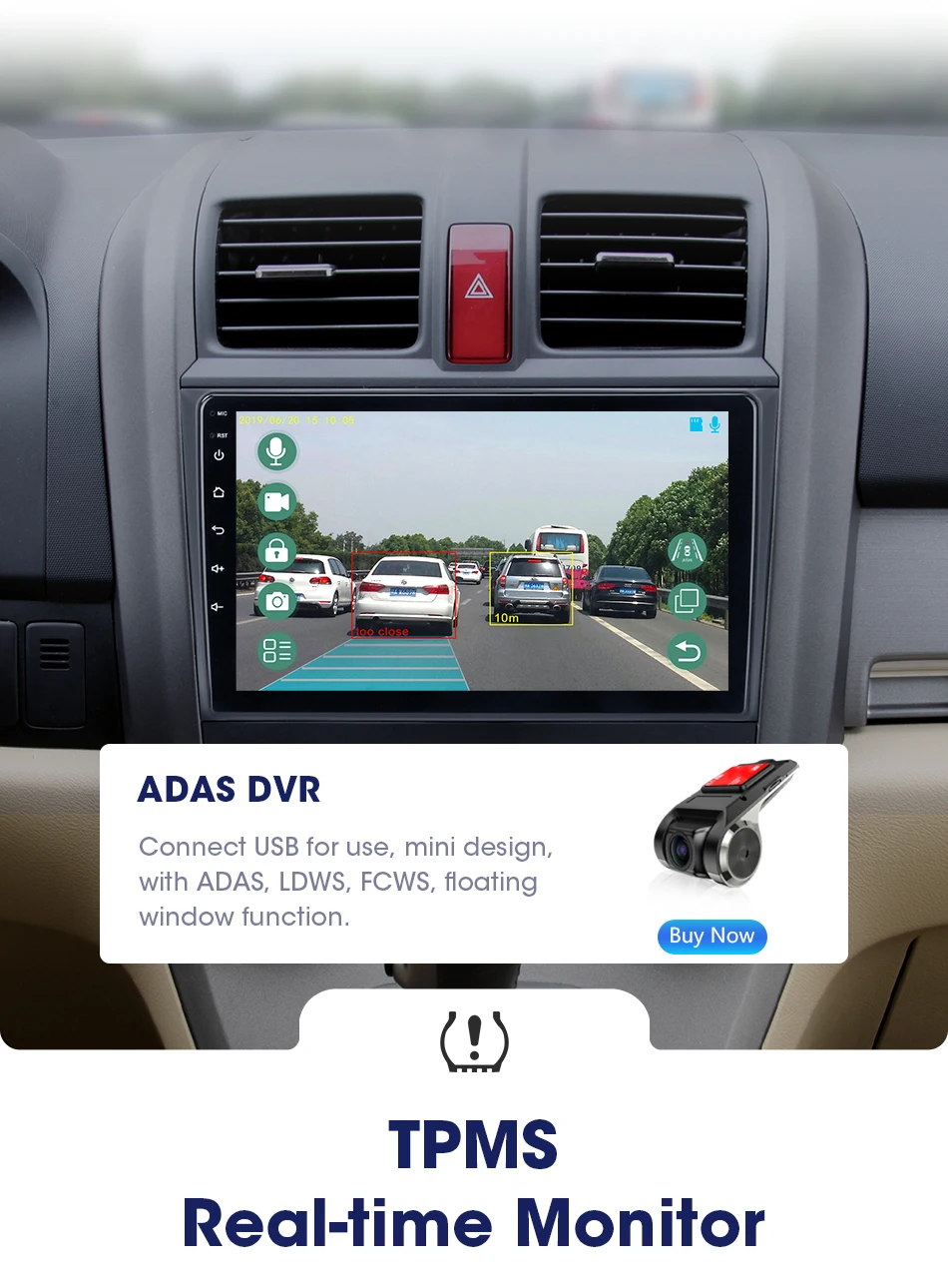 2G+ 3 2G 2din Android 8,1 автомобильный радио мультимедиа dvd-плеер для Honda CRV CR-V 2007-2011 4G+ WiFi аудио gps навигация головное устройство