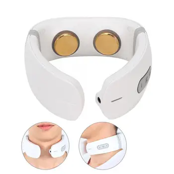 

Electric Cervical Vertebra Pulse Massager Hot Compress Vibration Portable Light Therapy Multi-function Neck Massage Instrument