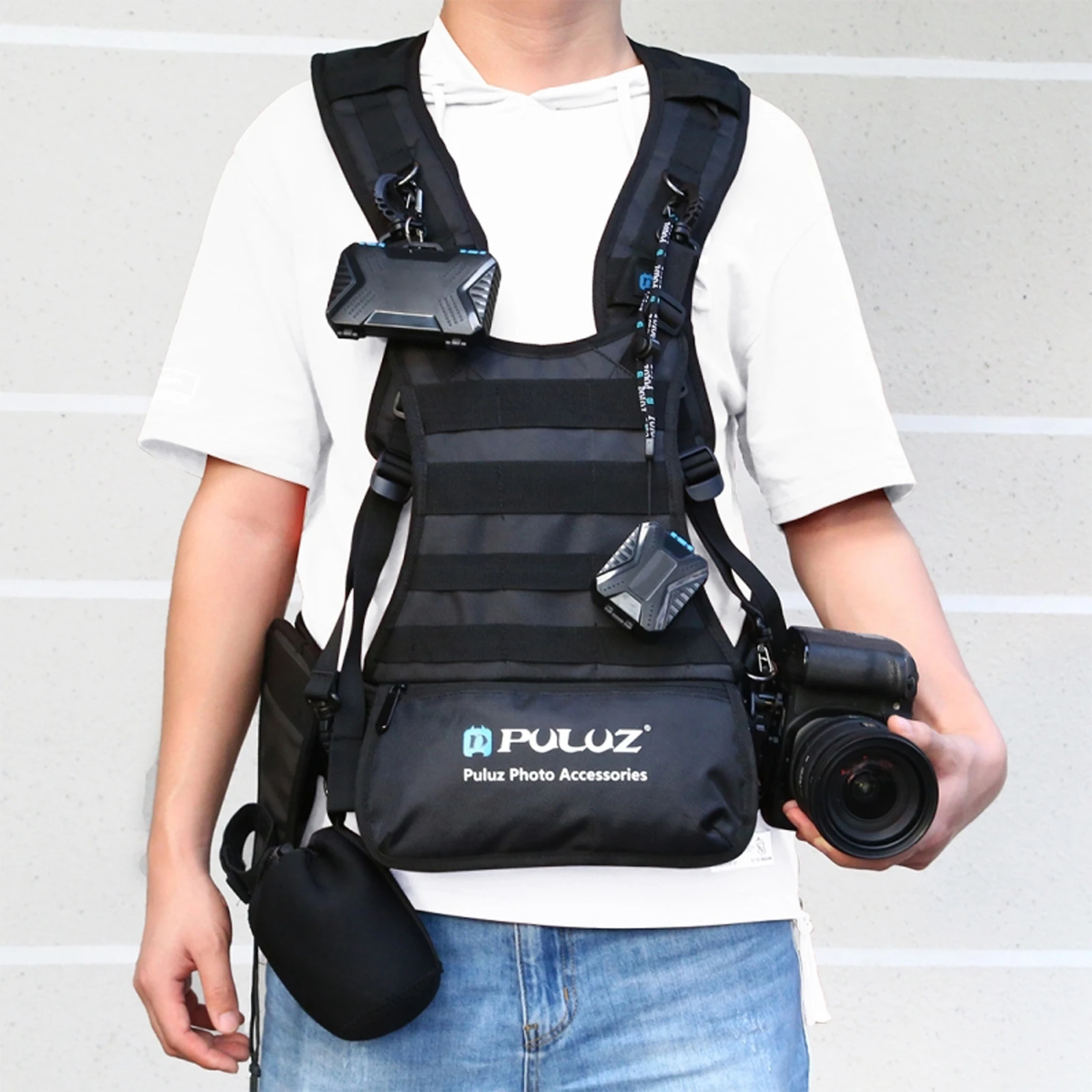 Adjustable Camera Strap Double Shoulders Strap Waist Belt for SLR DSLR
