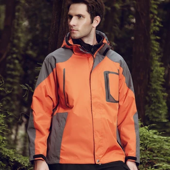 

Outdoor Jacket for Men Windproof Waterproof Jacket Warm Thicken 3 in1 Coats Male Lining+Outside Climbing Hiking Jacket Plus Size