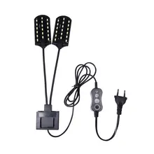 X7 EU Plug Dual Head Super Bright LED Aquatic Plant Lamp Aquarium Light Plants Grow Light Waterproof Clip-on Fish Tank Lamp