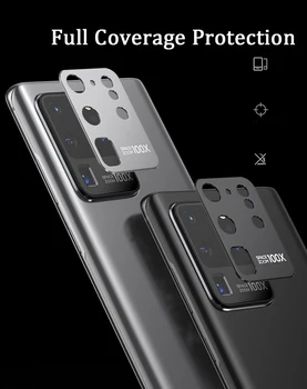 

Camera Protector Tempered Glass Film For Samsung S20 Ultra Metal Rear Lens Protection Ring Case for Galaxy S20 Plus 5G