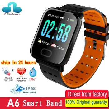 

Smart Watch A6 Heart Rate Monitor Sport Fitness Tracker Blood Pressure Call Reminder Men Watch for iOS Android Gift