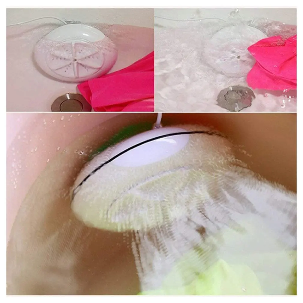 Mini Washing Machine USB Rotating Removes Dirt Portable Personal Laundry Ultrasonics Turbines Washer Clothes Cleaning Tools
