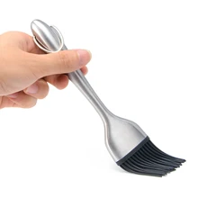 Для дома, кухни, легко чистить, индейка, приправа, открытый силиконовый инструмент, игла, щетка для чистки птицы, мяса, инжектор, набор, Бастер