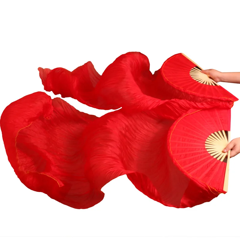 Танцевальный веер для живота ручной работы окрашенный Шелковый веер для танца настоящий шелк/имитация шелка танец живота вуаль высокого качества китайский Шелковый веер вуаль