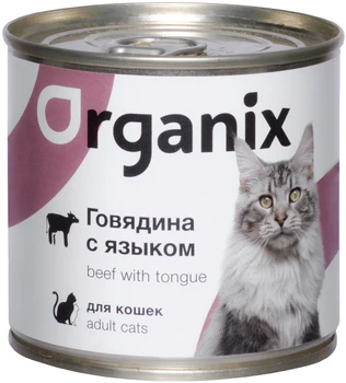 

ORGANIX ORGANIX for adult cats with beef tongue and