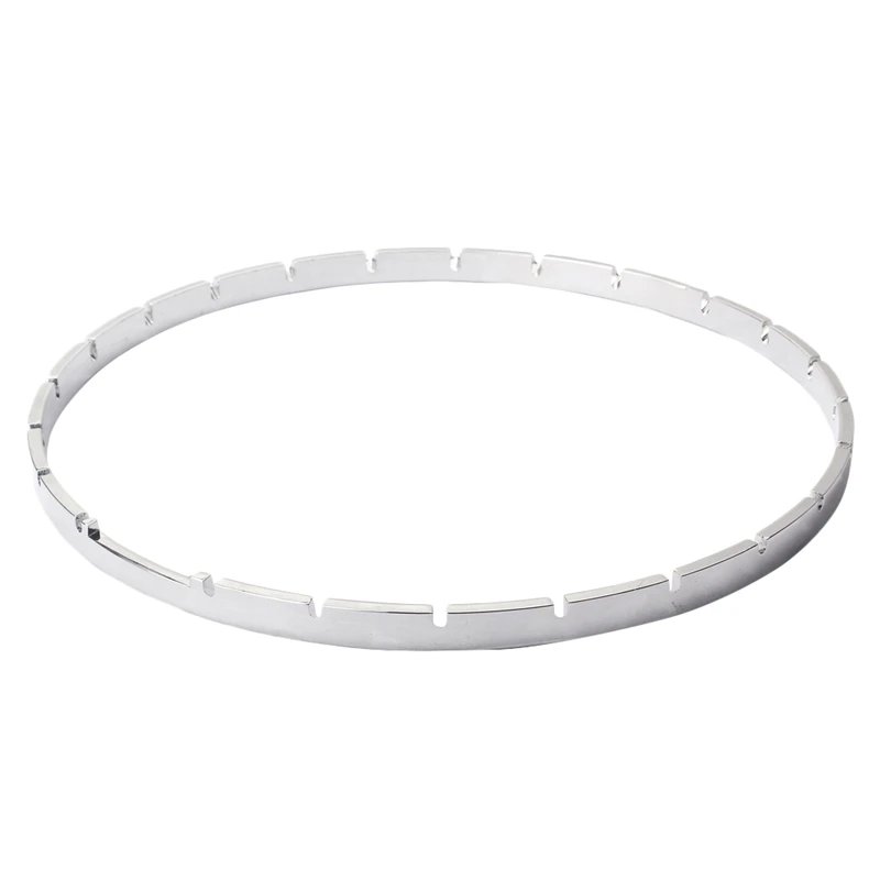 

ABUO-11 Inch 24 Notched Banjo Tension Hoop Nickel-Plated Brass Banjo Repair Part Accessories