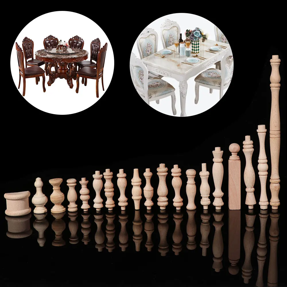 European Style Vintage Wood Carved Cabinet Seat Feets Home Decor Flower Ornament Furniture Foot Legs Multi Styles Decoration Cra ornament crafts miniature ornament miniature figurines wooden figurine crafts resin crafts glass fruit pendants