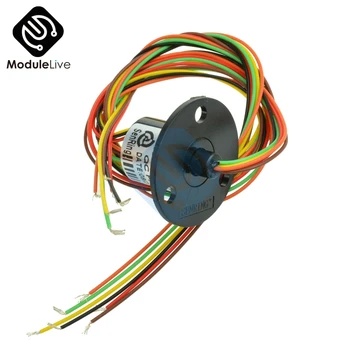 

12.5mm 300Rpm 6 Wires CIRCUITSx2A Capsule Slip Ring AC 240V For Monitor Robotic Tools
