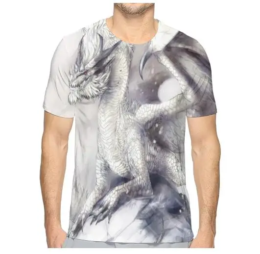 Футболка Capcom с 3D принтом игры Монстр Хантер Дракон Мужские и женские топы унисекс