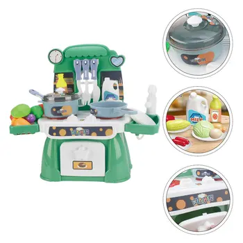 

1 Set of Kitchen Toy Useful Creative Chic Durable Realistic Educational Kitchen Toy Cooking Accessories Cutlery Plaything for Bo
