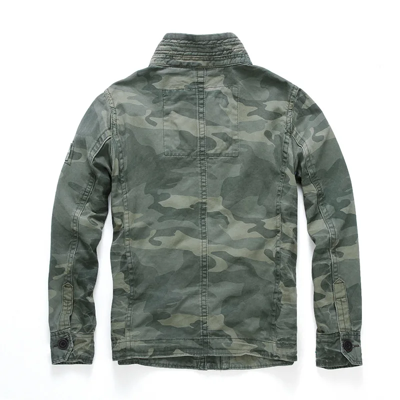 Мужская Военная Маскировочная куртка в стиле ретро с карманом в стиле милитари, Мужская джинсовая верхняя одежда, армейские пальто, повседневная мужская хлопковая одежда, размер S-2XL, новинка