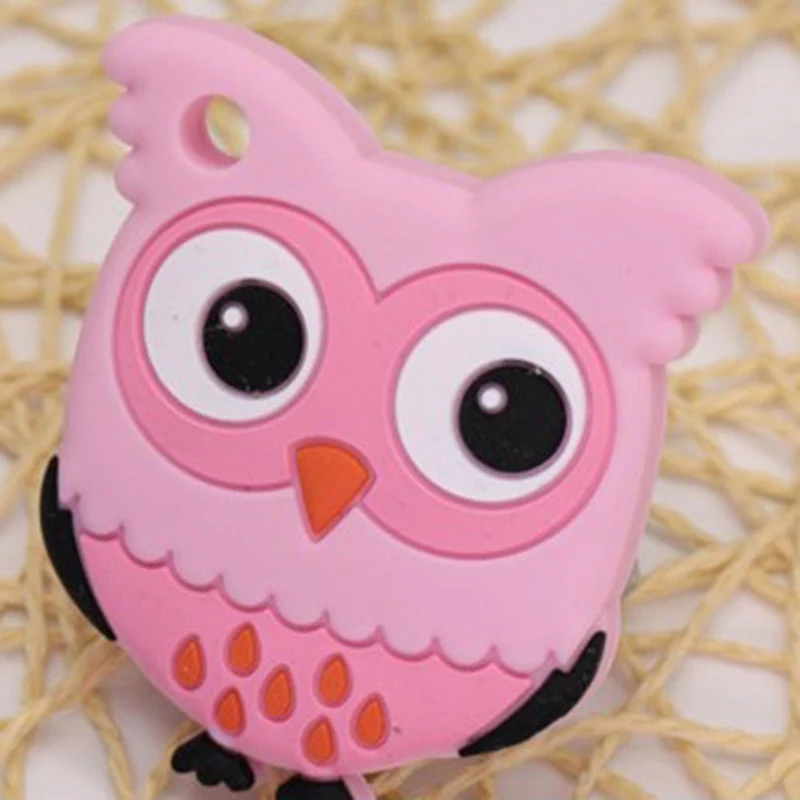 Мультфильм животных сова силиконовые молярные палочки DIY цепи зубной прорезыватель для малышей силиконовые прорезыватели BPA бесплатно Прорезыватель зубов