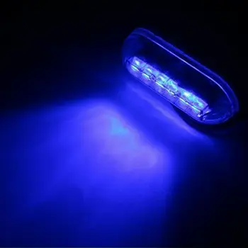 

Blue 6-LED Underwater Marine Boat Tailight Night Fishing Light Waterproof 12V 3W
