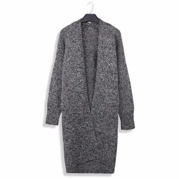 

2019 Women Autumn Outwear Knitted Cardigan Long Sleeve Female Solid Long Sweater Knitted Casual Loose Cardigans