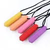 Baby Silicone Teether Kids Chew Necklace Sensory Chewy Pendant Teething Toys for Autism ADHD Special Needs 1