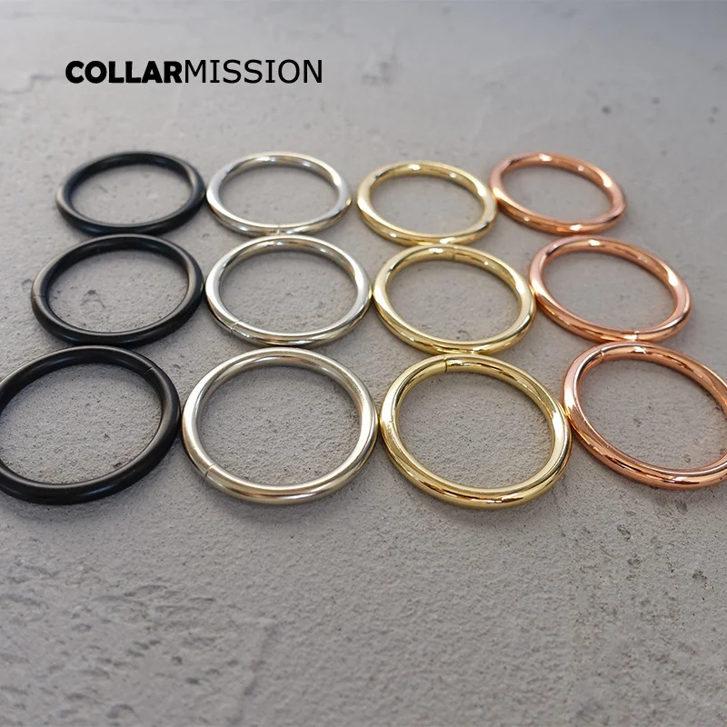 20pcs/lot Nickel plated O-Rings webbing bags garment accessory non welded  metal O ring 4 sizes and 4 colours - AliExpress