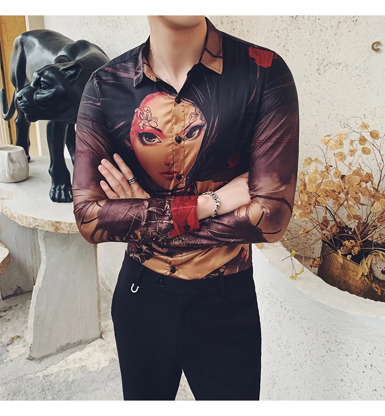 Повседневные рубашки для работы M-3XL Chemise Homme Manche Longue премиум бренд модные мужские рубашки с длинными рукавами с принтом мужские тонкие