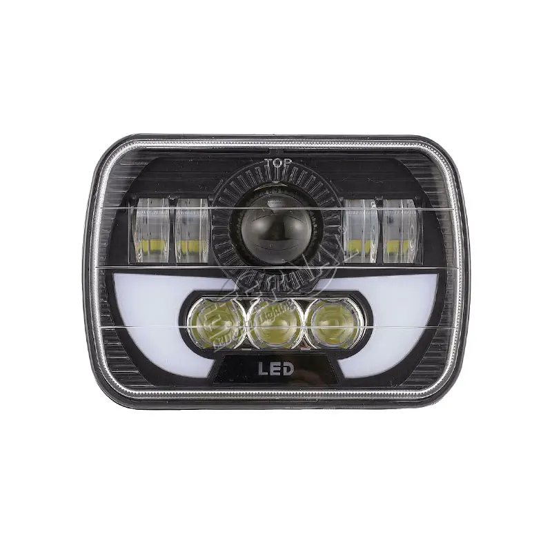 

2pc 90W 5x7 6x7 inch led headlight hi-low beam with running light for 86-95 Jeep Wrangler YJ 84-01 Cherokee XJ