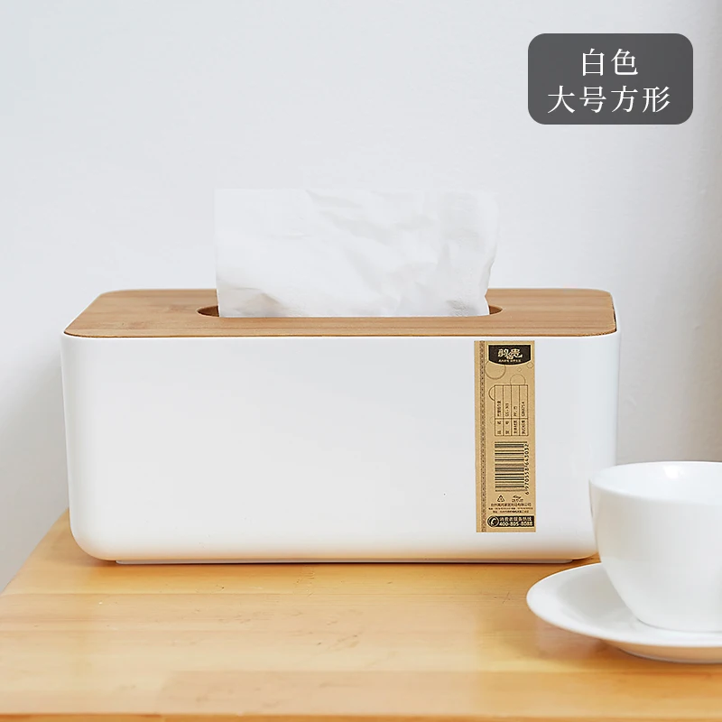 Бамбуковая деревянная коробка для салфеток, японская креативная коробка для дыма, Офисная салфетка, бытовая деревянная коробка для туалетной бумаги, цилиндрическая пленка - Цвет: C