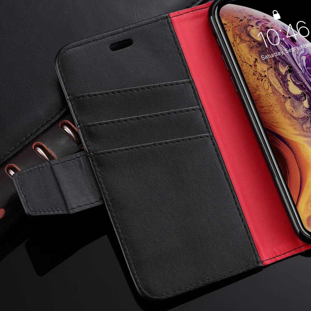LLZ.COQUE Folio Премиум кожаный чехол для Iphone Xr Магнитный кошелек XS MAX 7 8 PLUS X 5 5S SE 6 6S