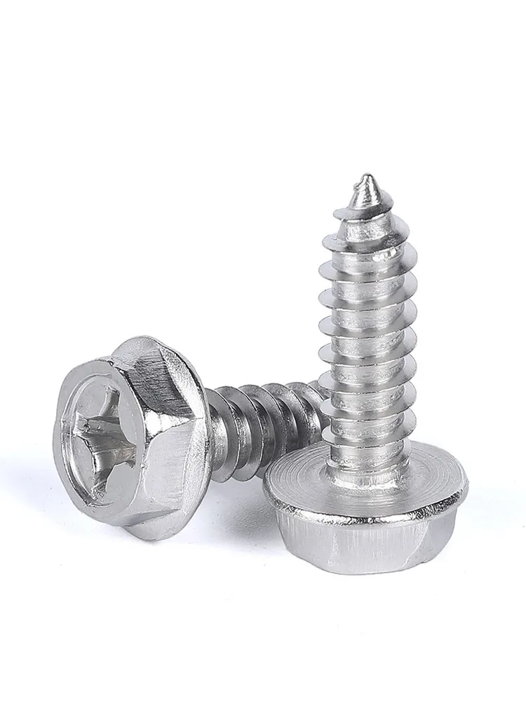 Viti Autofilettanti Esagono M4 M5 M6 M8 - Per Legno, Plastica E Metallo - Foto 5